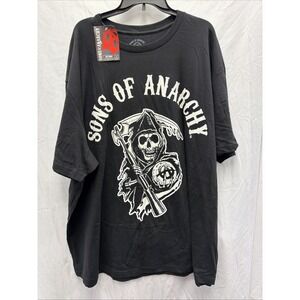 Sons of Anarchy T-Shirt Mens Size 5XL Skull Skeleton Grim Reaper Biker